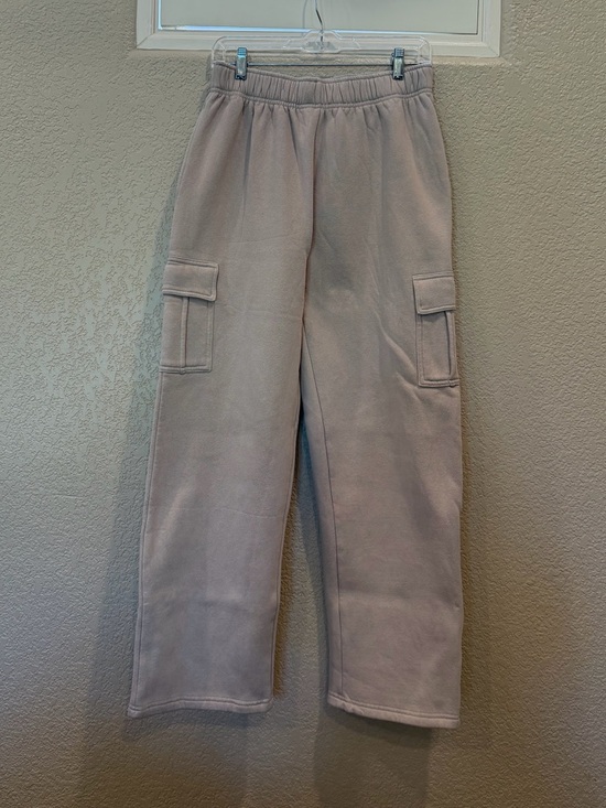 Qinsen Pants - Qinsen Light Taupe Cargo Sweatpants